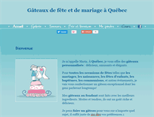 Tablet Screenshot of gateauxquebec.com